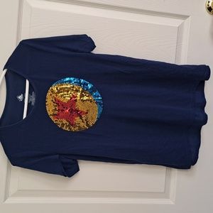 Disney Parks Sequined Luxo Ball Medium Short Sleeve Shirt